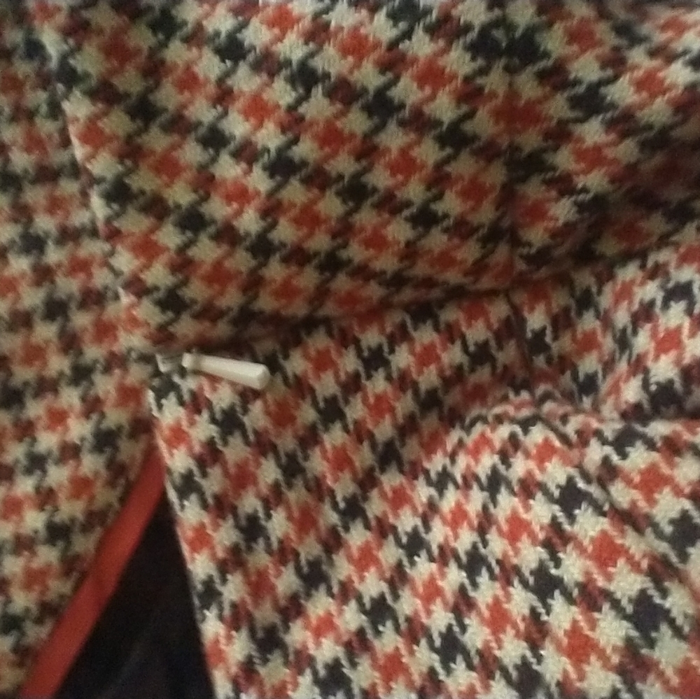 Talbots Vintage Women Plus Skirt 16 Wool Bland Orange Brown Siren Office Preppy - Picture 10 of 10